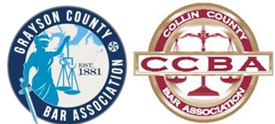 Logos for Grayson County and Collin County Bar Assoc