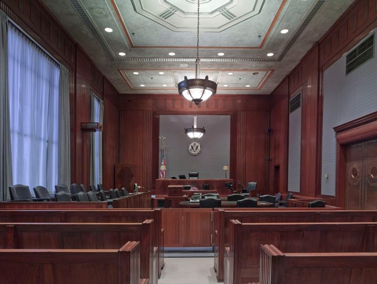 View of a courtroom